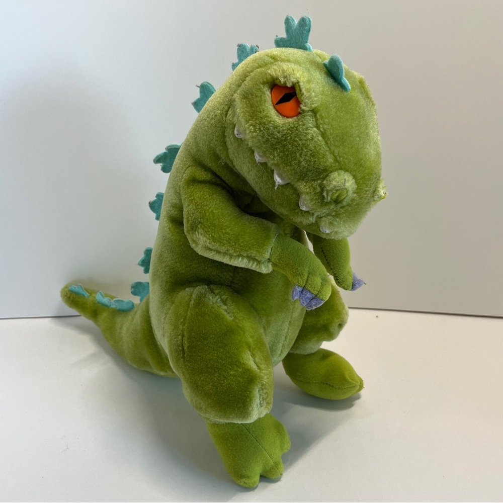 Vintage 1997 Applause Rugrats Dinosaur Reptar Raptor Green Plush Stuffed Animal